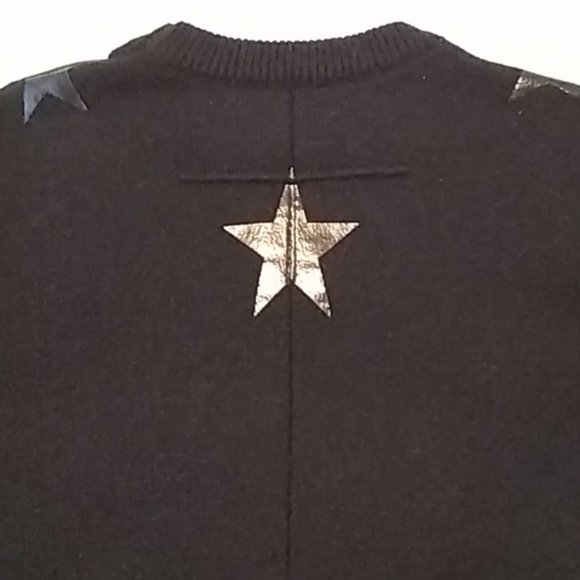 Givenchy Paris Red White Blue Sweater Stars Men's Medium - Picture 4 of 11